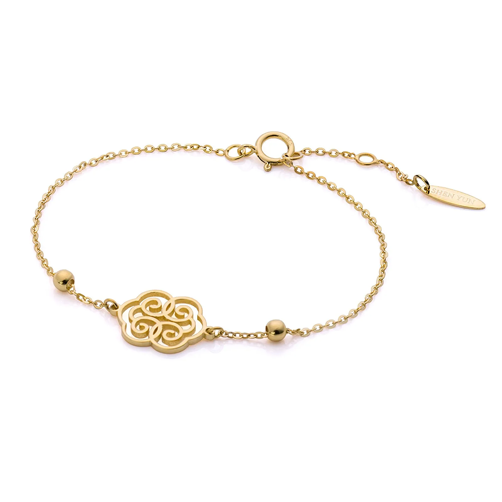 Ruyi Wondrous Blessings Bracelet 14K Yellow Gold