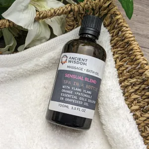 Sensual Blend Ylang Ylang, Orange & Patchouli Massage & Bath Oil