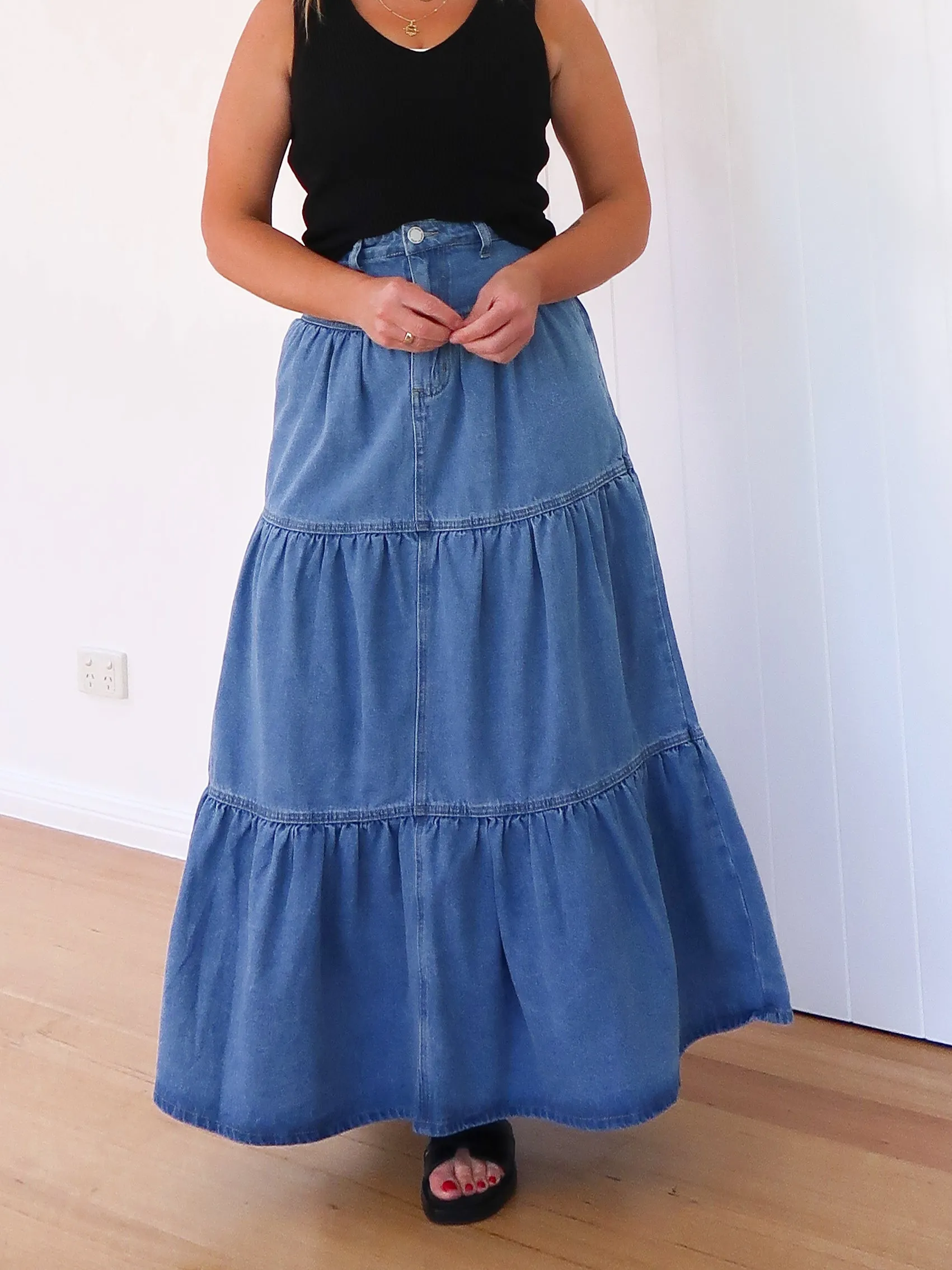 Shay Denim Skirt
