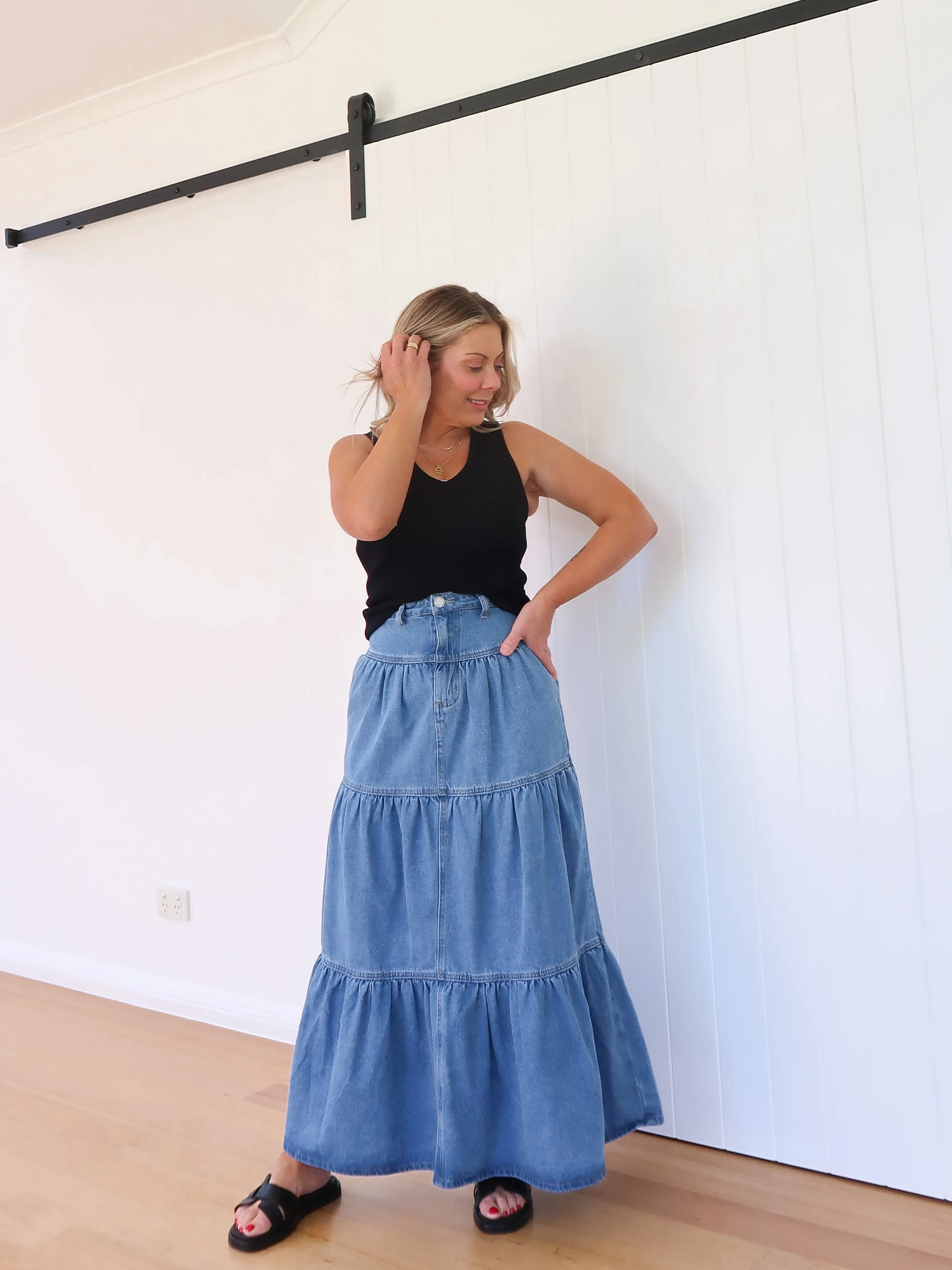 Shay Denim Skirt