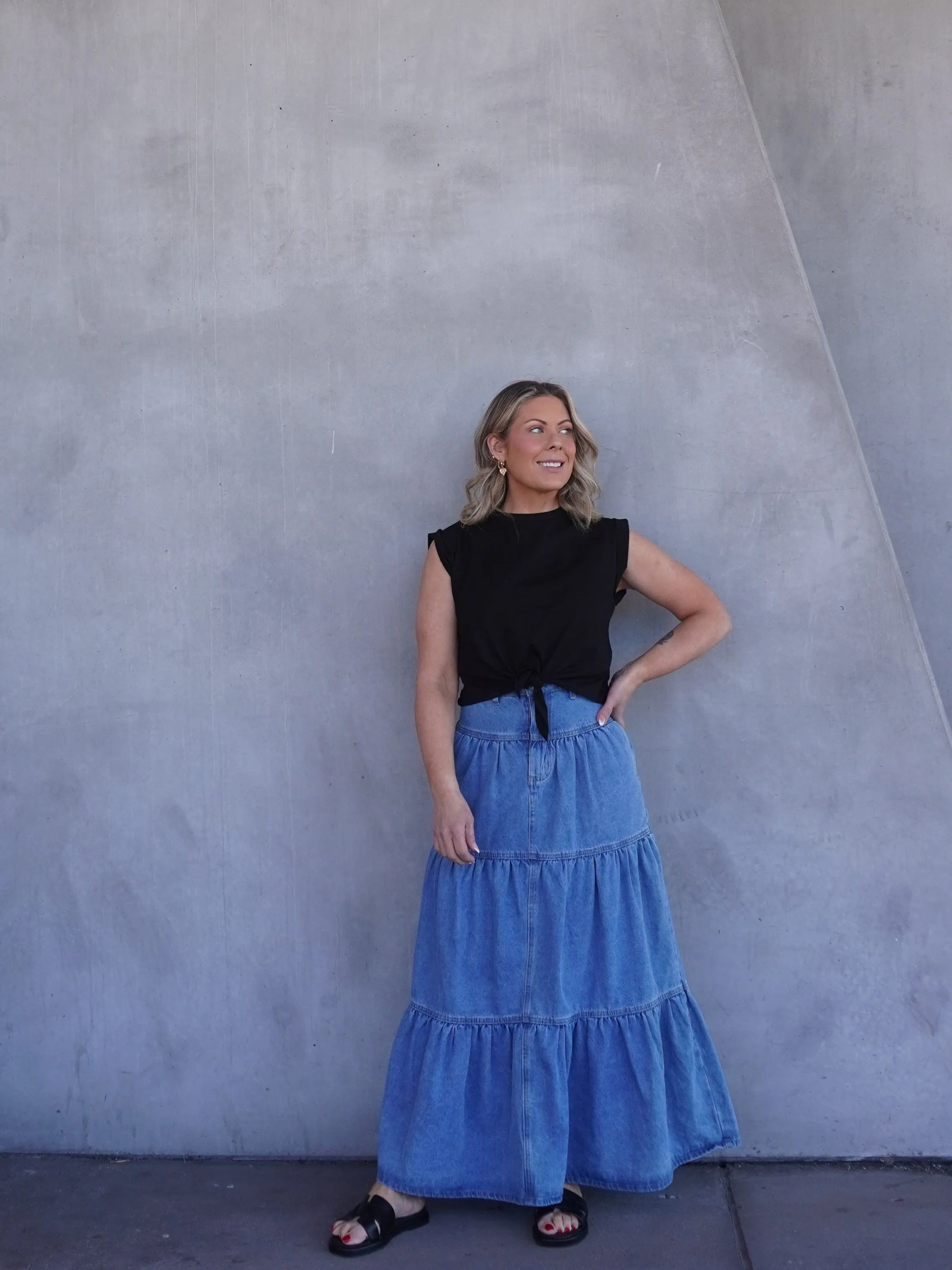 Shay Denim Skirt