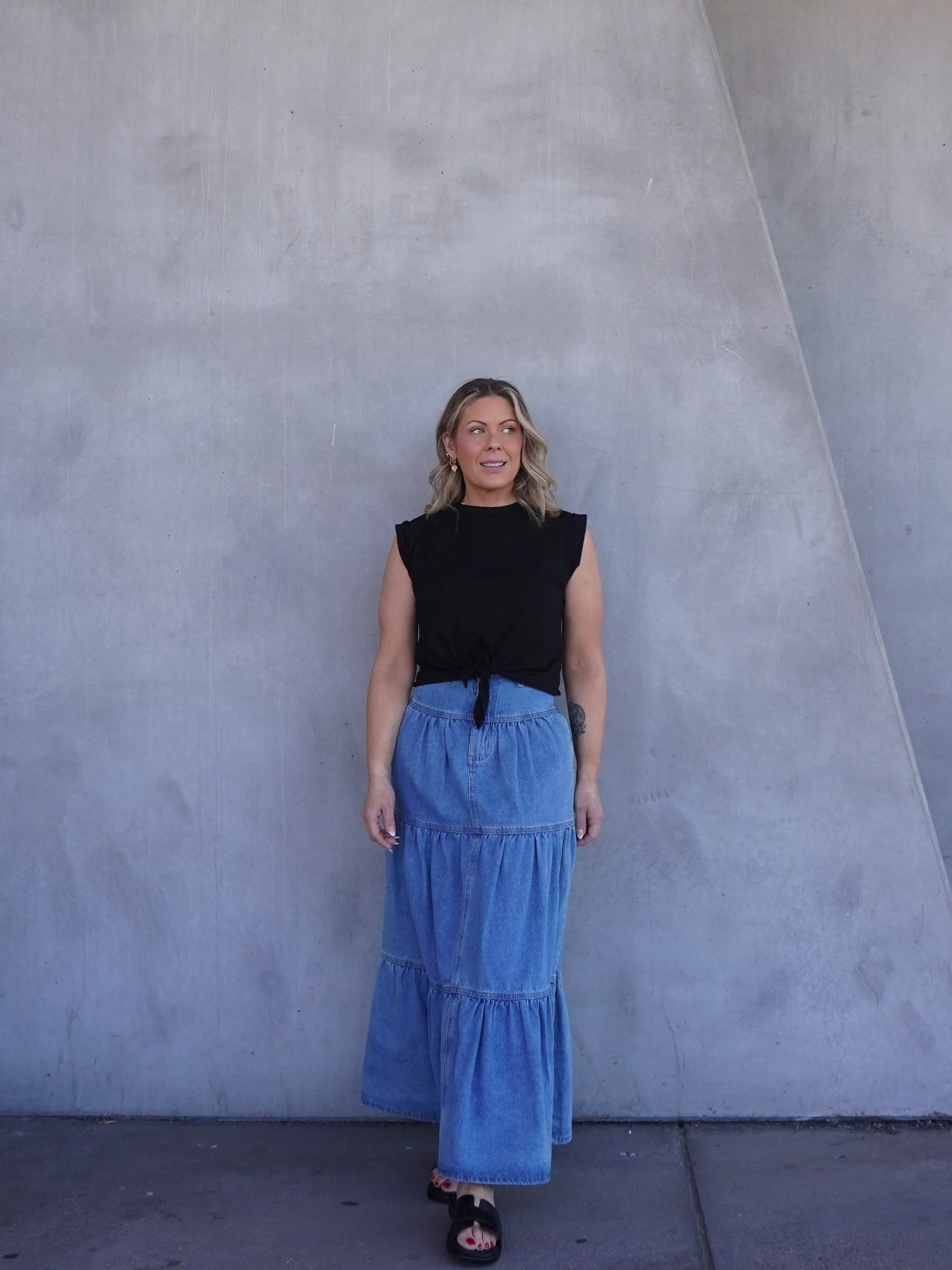 Shay Denim Skirt