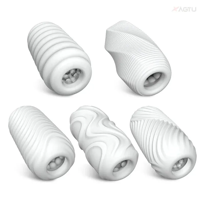 Silicone Pocket Pussy Cock Sleeve - Lifelike Vagina Penis Masturbation Cup Sex Toys for Men