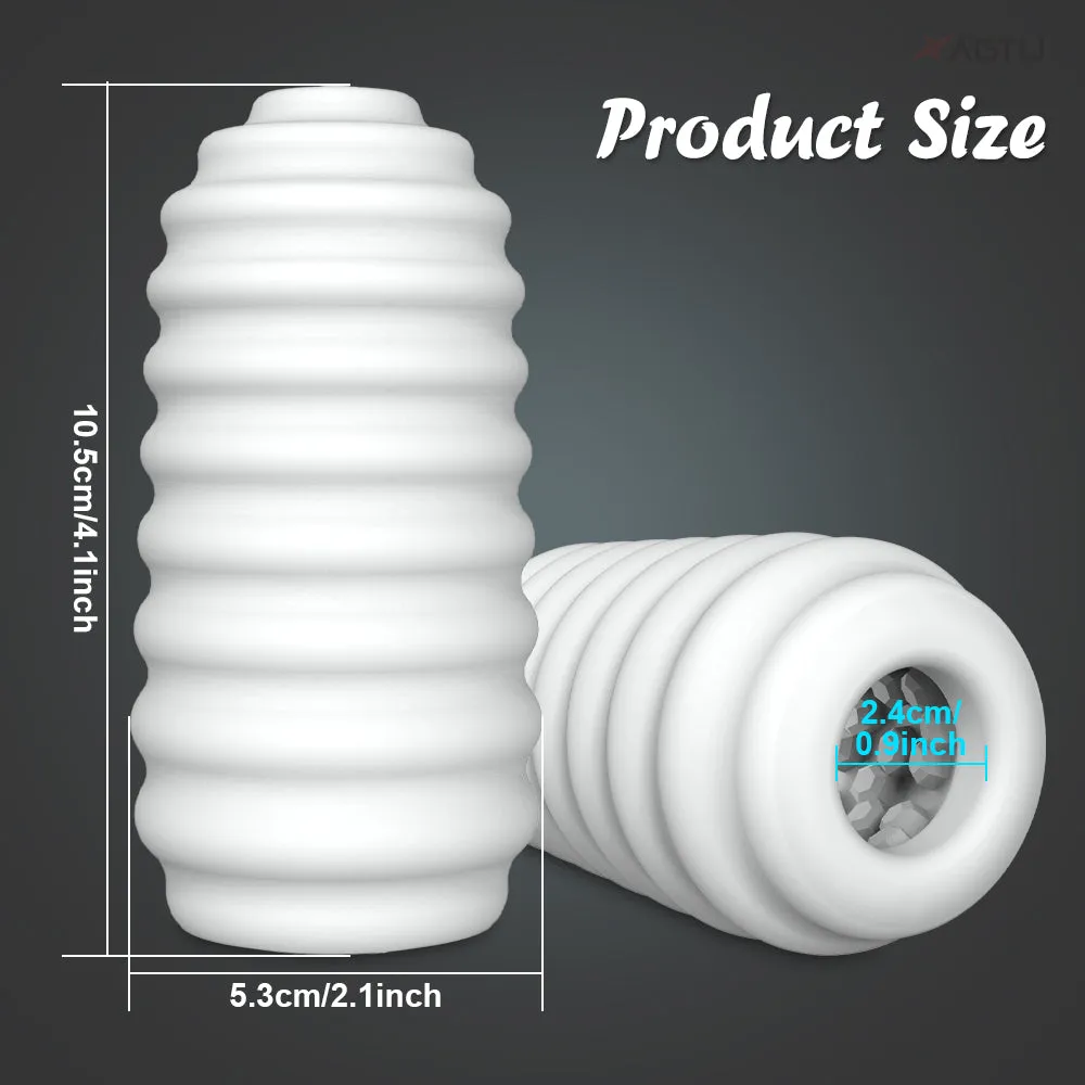 Silicone Pocket Pussy Cock Sleeve - Lifelike Vagina Penis Masturbation Cup Sex Toys for Men