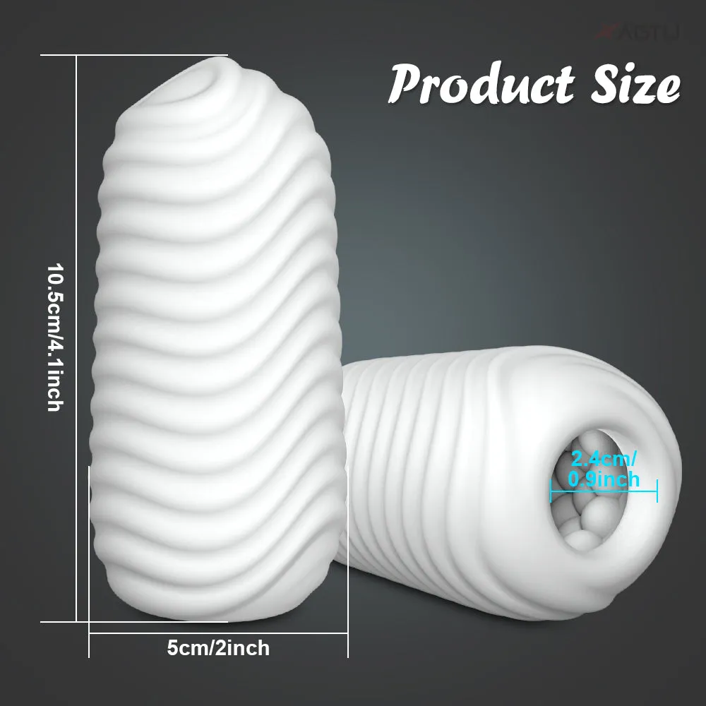 Silicone Pocket Pussy Cock Sleeve - Lifelike Vagina Penis Masturbation Cup Sex Toys for Men