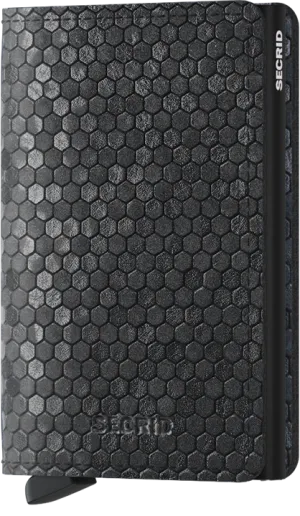 Slim Wallet | Hexagon Black