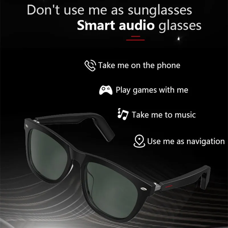 Smart TWS Wireless Bluetooth Bone-Conduction MP3 Waterproof Earphones Sports  Sunglasses