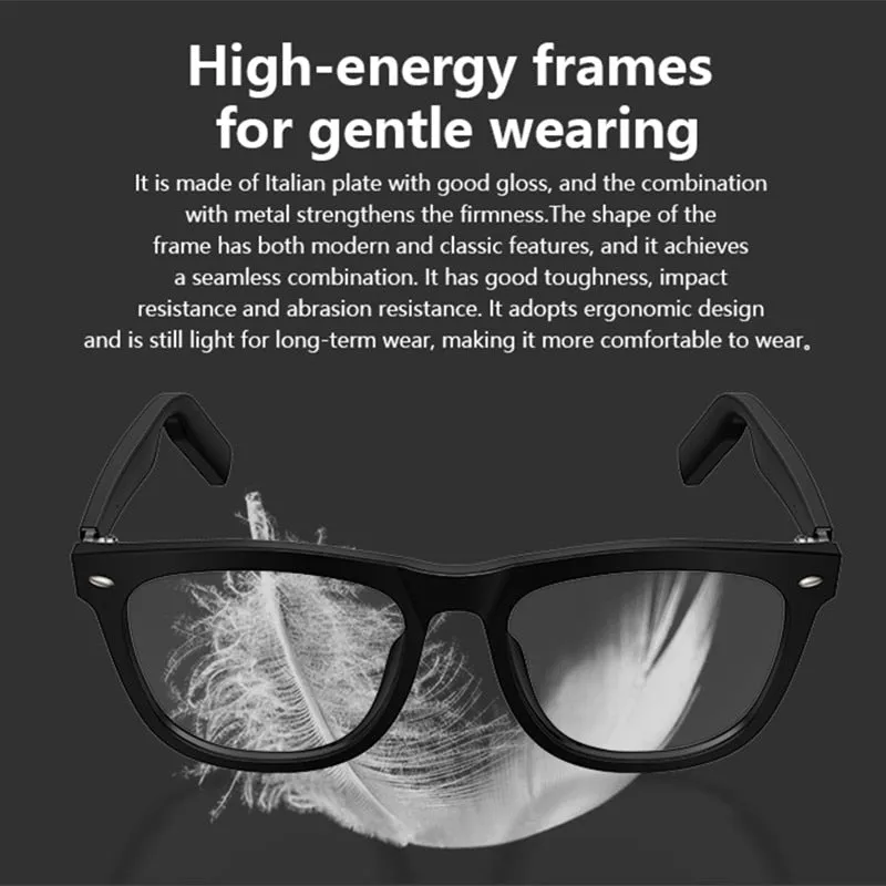 Smart TWS Wireless Bluetooth Bone-Conduction MP3 Waterproof Earphones Sports  Sunglasses