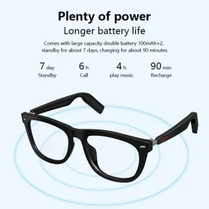 Smart TWS Wireless Bluetooth Bone-Conduction MP3 Waterproof Earphones Sports  Sunglasses
