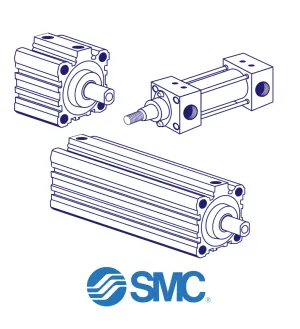 SMC CDQ2B20-10TM-XC6 Pneumatic Cylinder