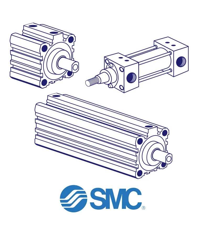 SMC CDQ2B32-25DCM Pneumatic Cylinder