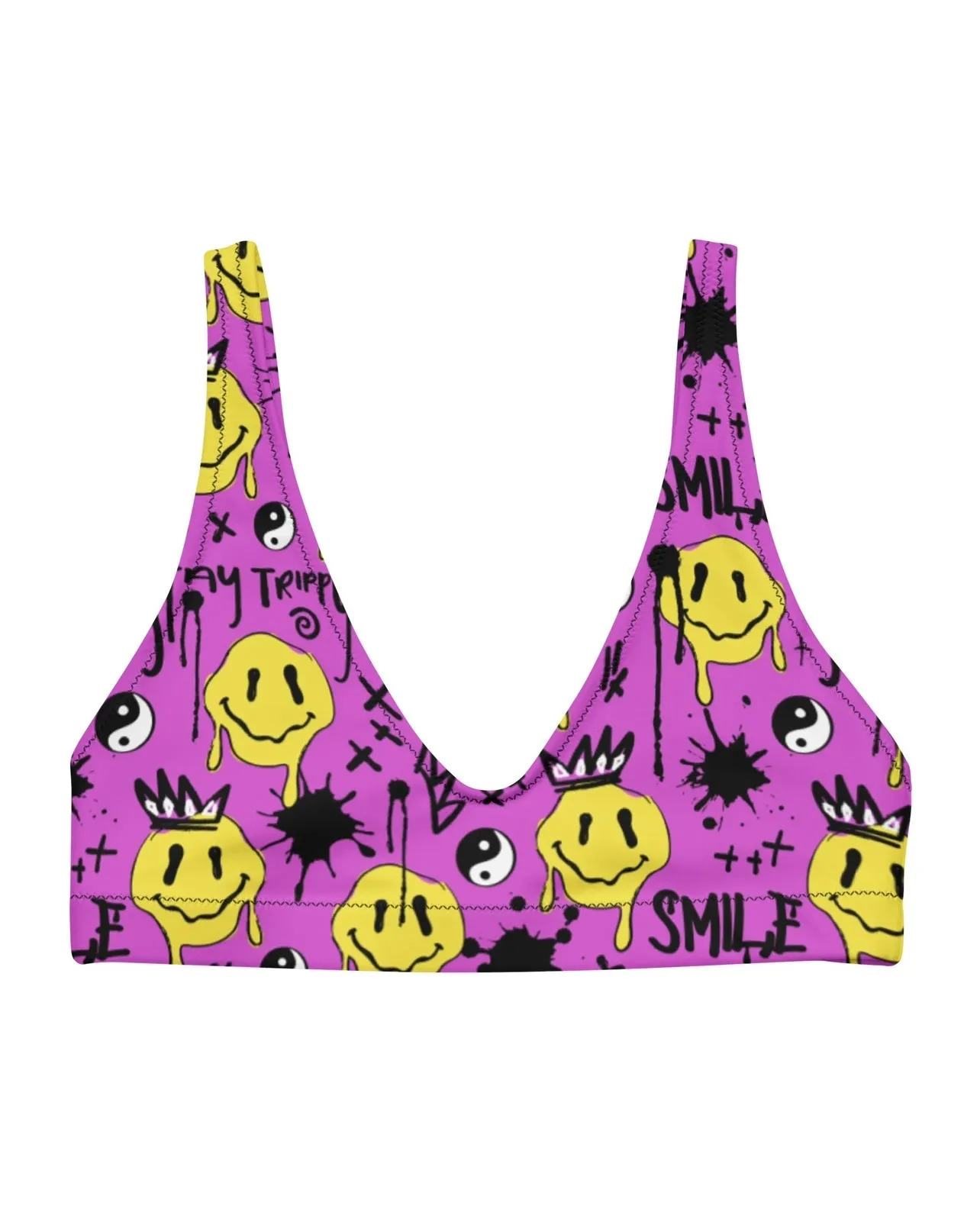 Smile Splatter Bra Top