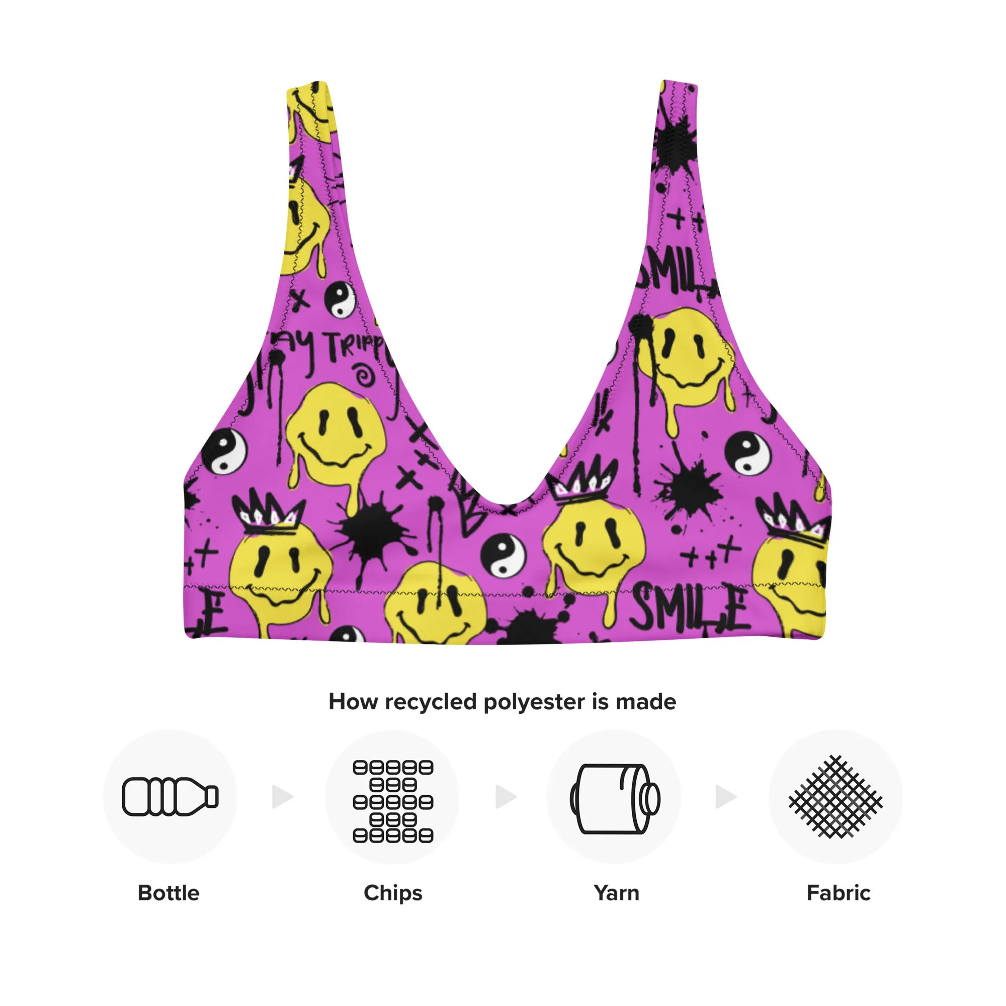 Smile Splatter Bra Top