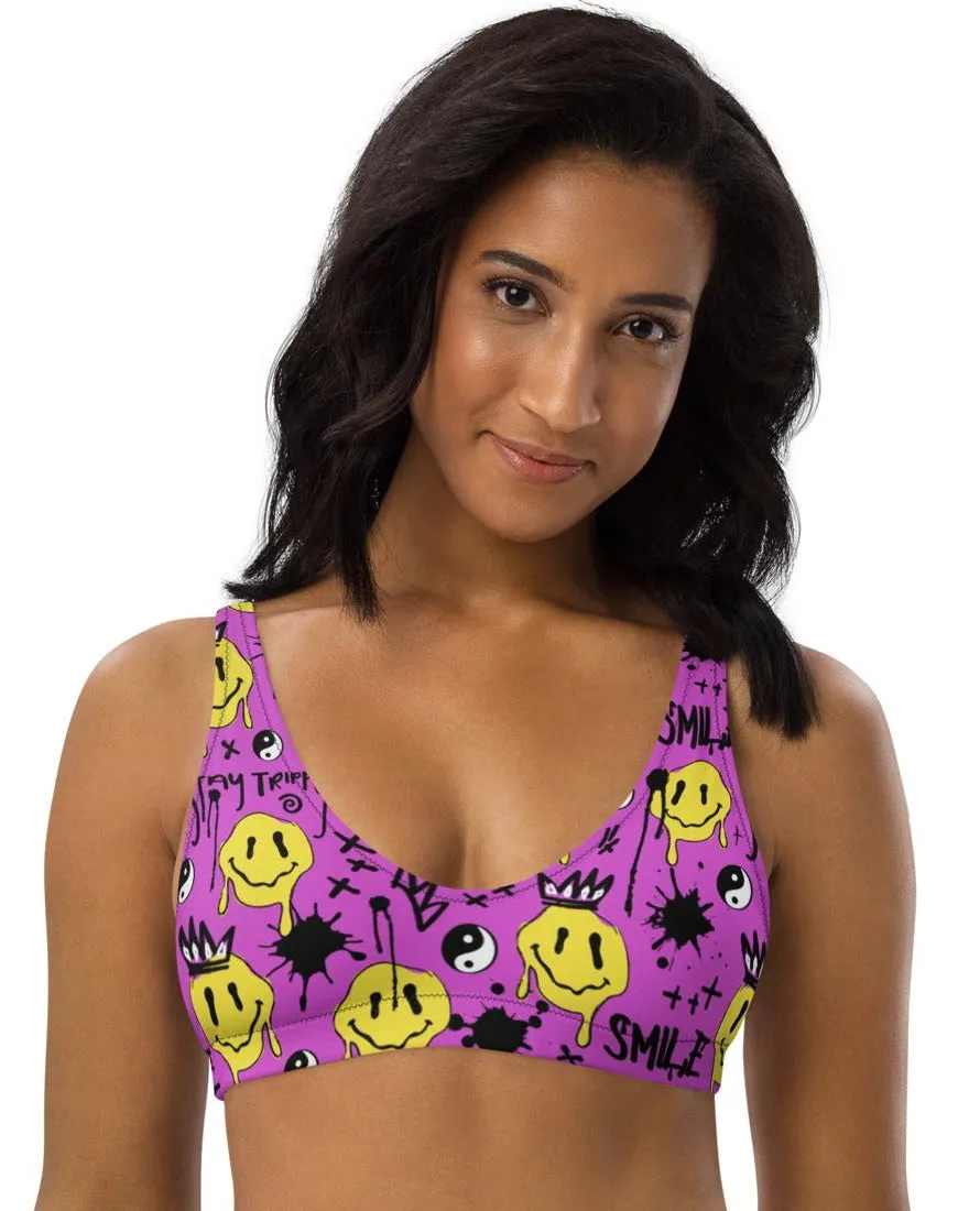 Smile Splatter Bra Top