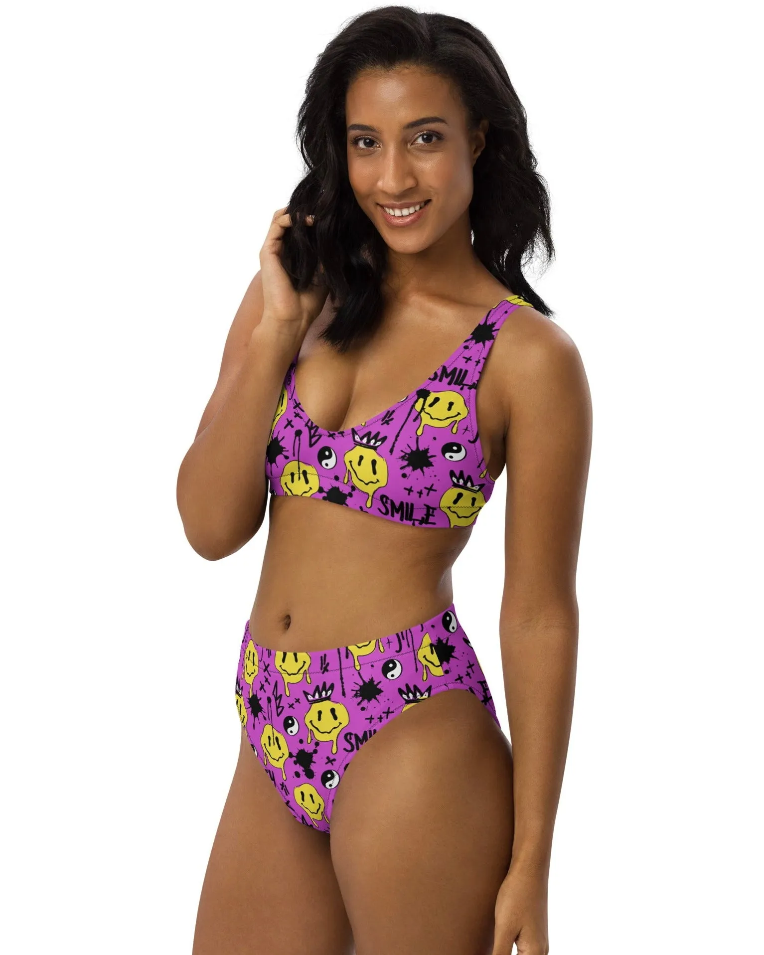 Smile Splatter Bra Top
