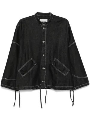 Smiley Denim Jacket - Dark Denim