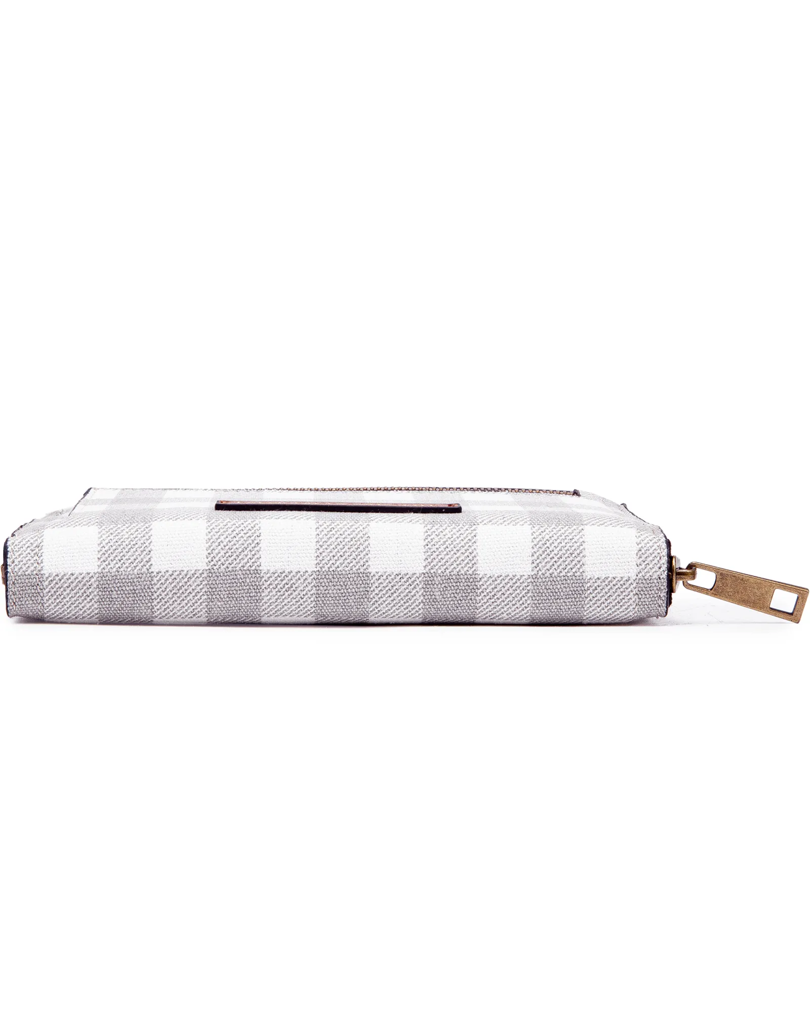 Smoky Gray Check Luxe Wallet