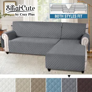 Sofa Cover L Shaped Sectional Sofa Chaise Slip Covers Non-Slip Sofa Protector