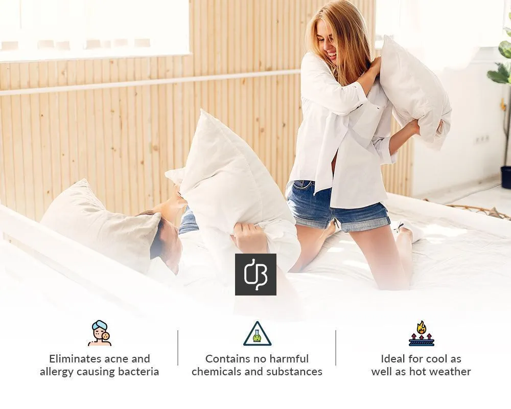 Soft Luxurious Sage - white contrast pillowcases