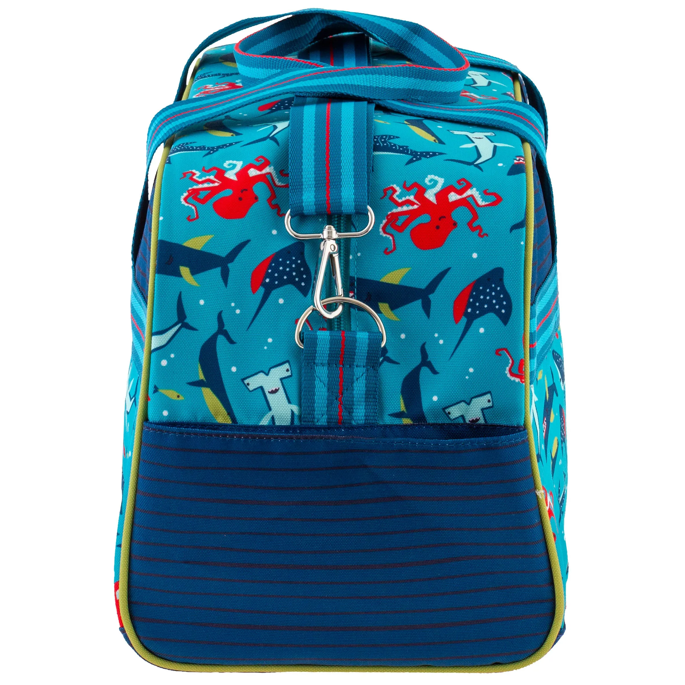 Stephen Joseph All Over Print Kid's Duffle Bag, Sharks