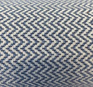 Sunbrella Chevron Denim Heavy Outdoor Onda Upholstery Fabric By the yard
