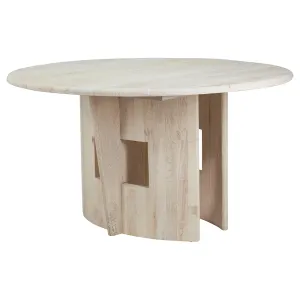 Talitha Round Dining Table, Whitewash