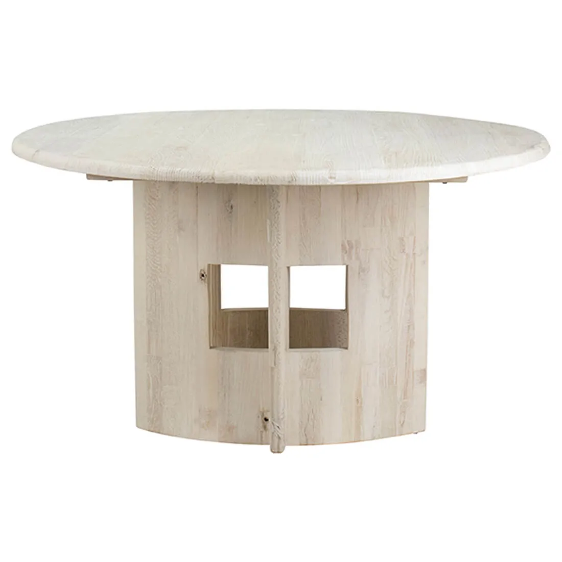 Talitha Round Dining Table, Whitewash