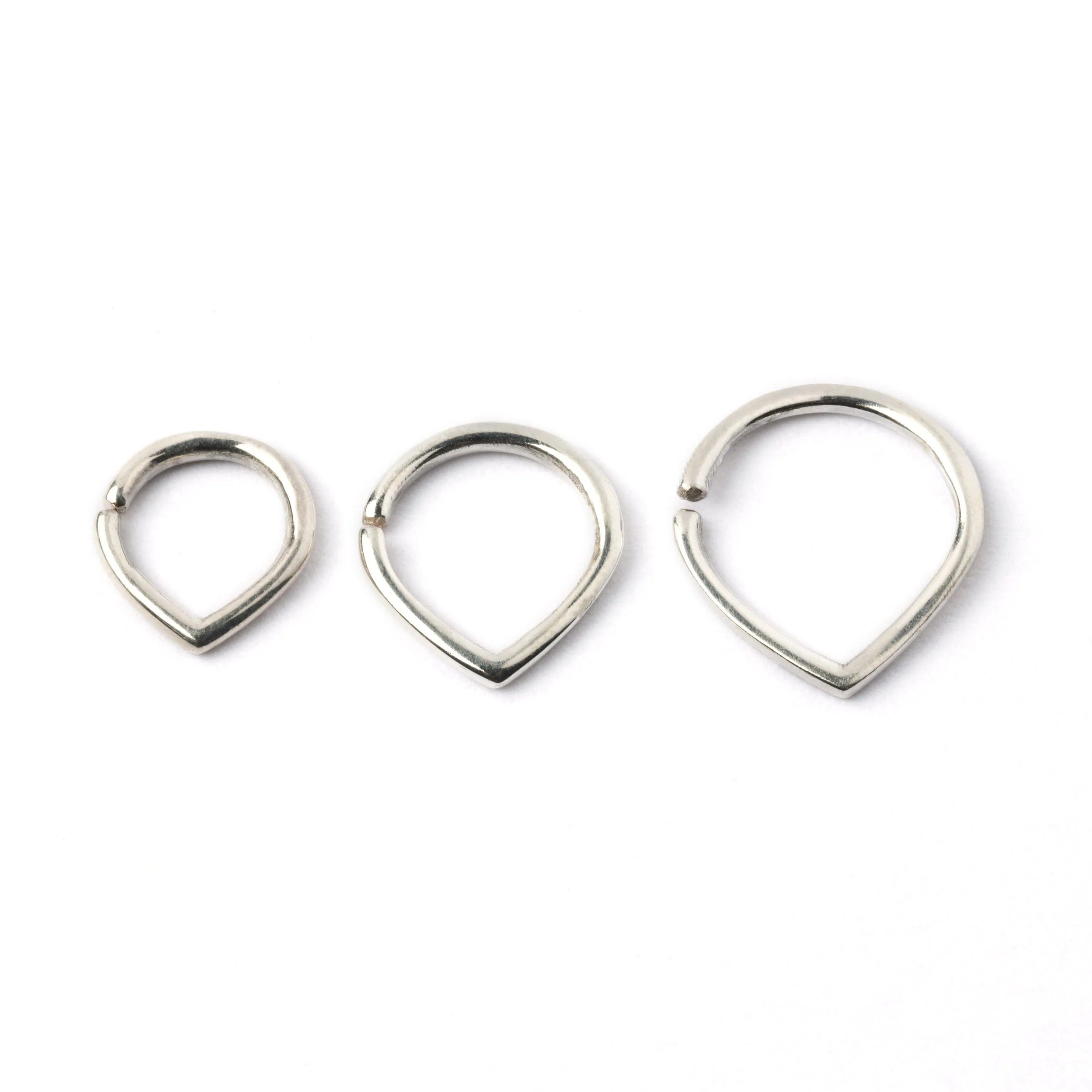 Teardrop Silver Septum