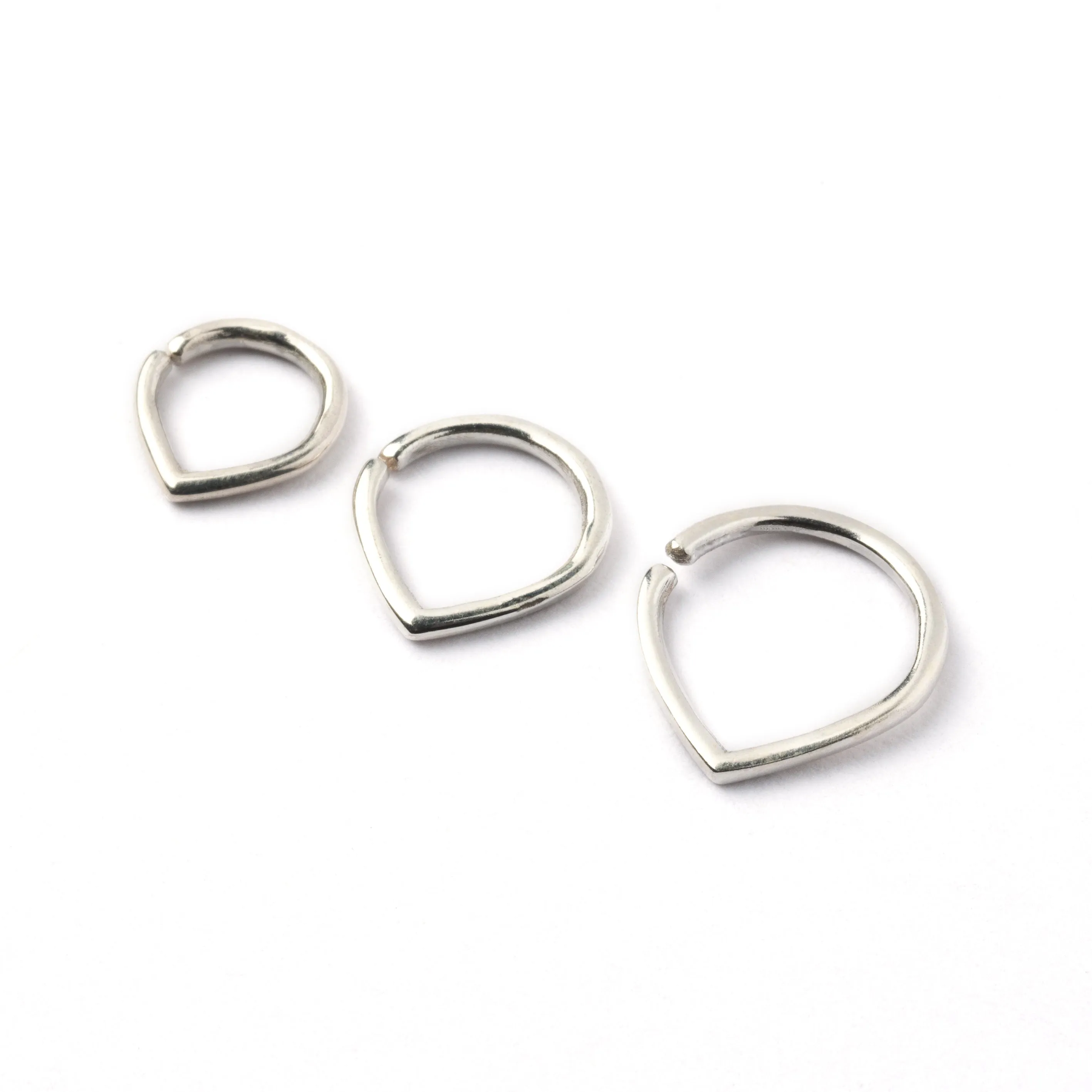 Teardrop Silver Septum