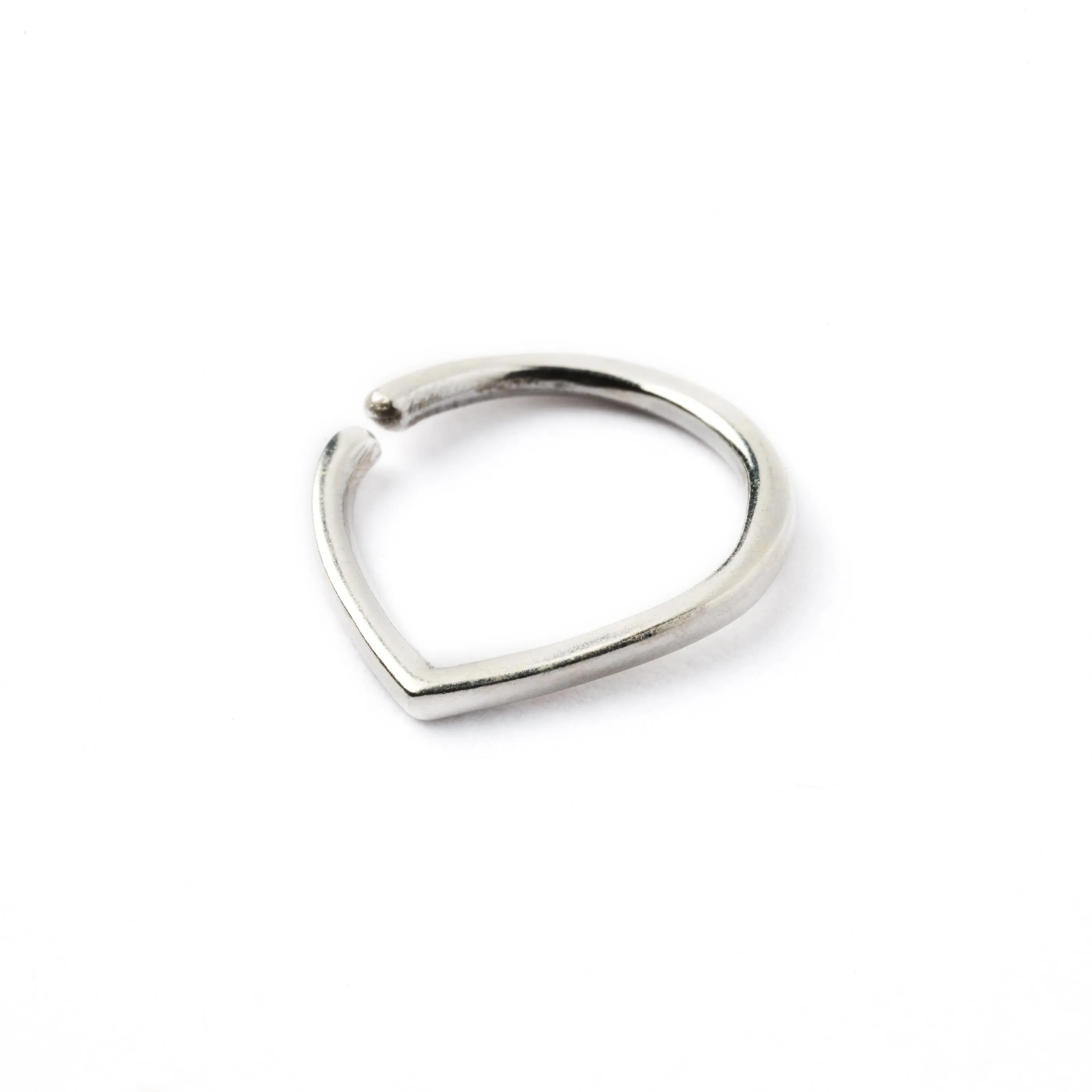 Teardrop Silver Septum