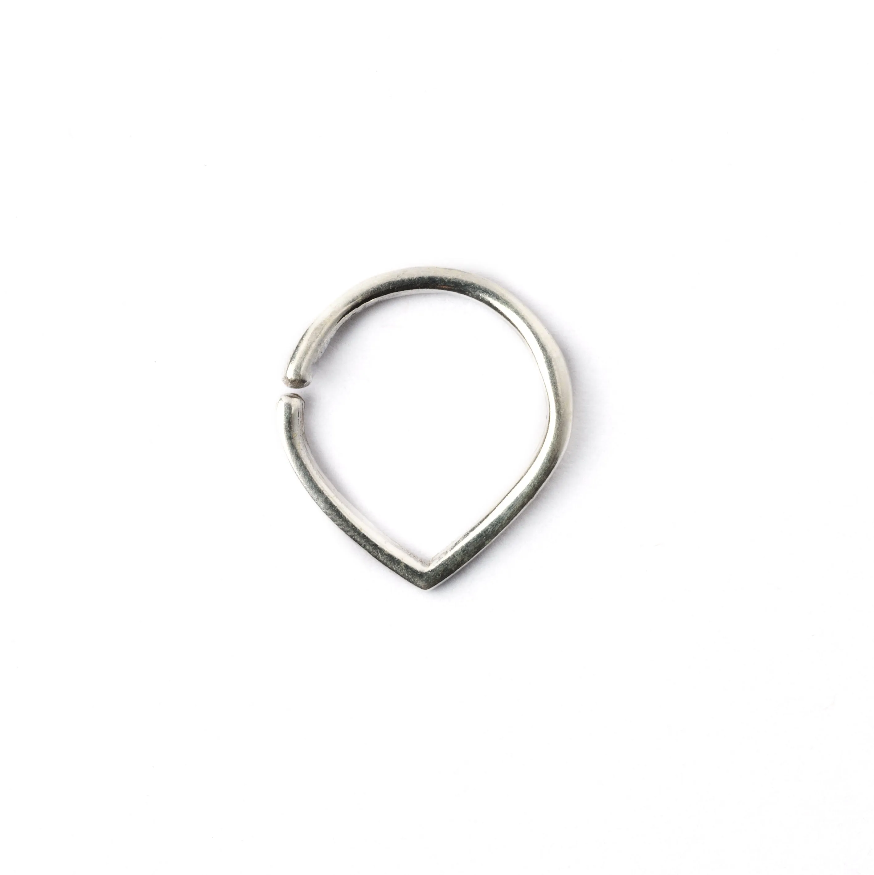 Teardrop Silver Septum