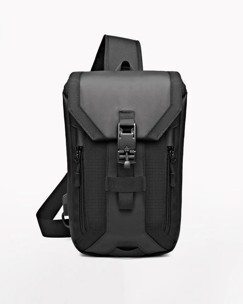 Techwear Casual Travel Waterproof Sling Backpack