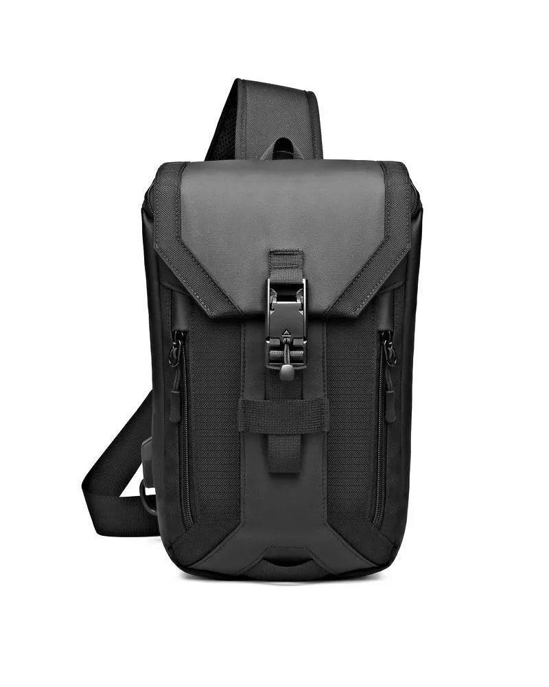Techwear Casual Travel Waterproof Sling Backpack