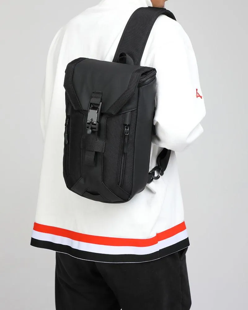 Techwear Casual Travel Waterproof Sling Backpack
