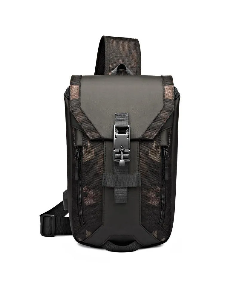 Techwear Casual Travel Waterproof Sling Backpack
