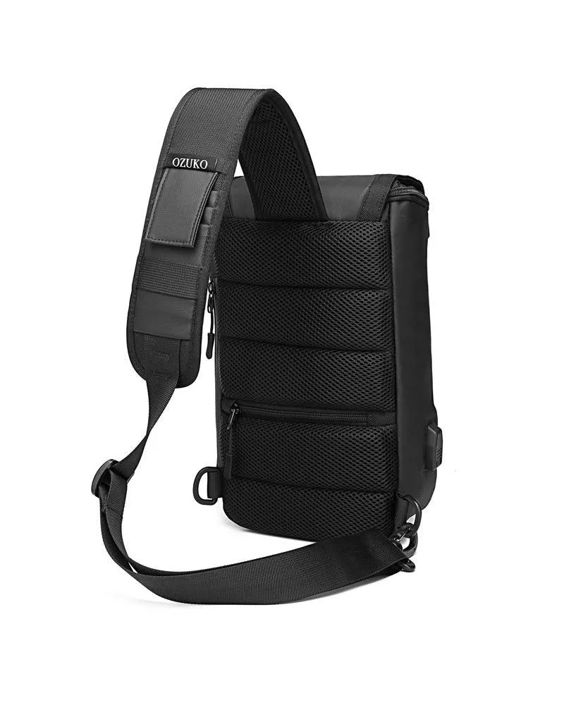 Techwear Casual Travel Waterproof Sling Backpack