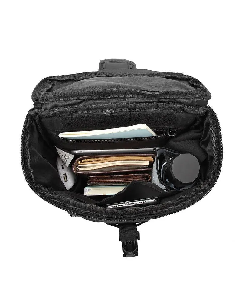 Techwear Casual Travel Waterproof Sling Backpack