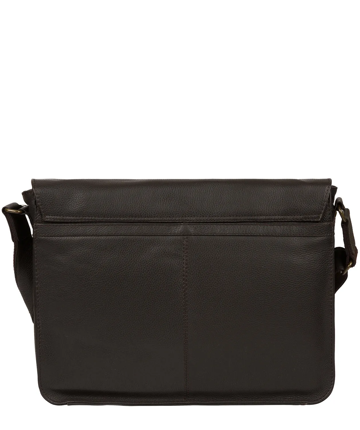 'Terence' Brown Leather Messenger Bag