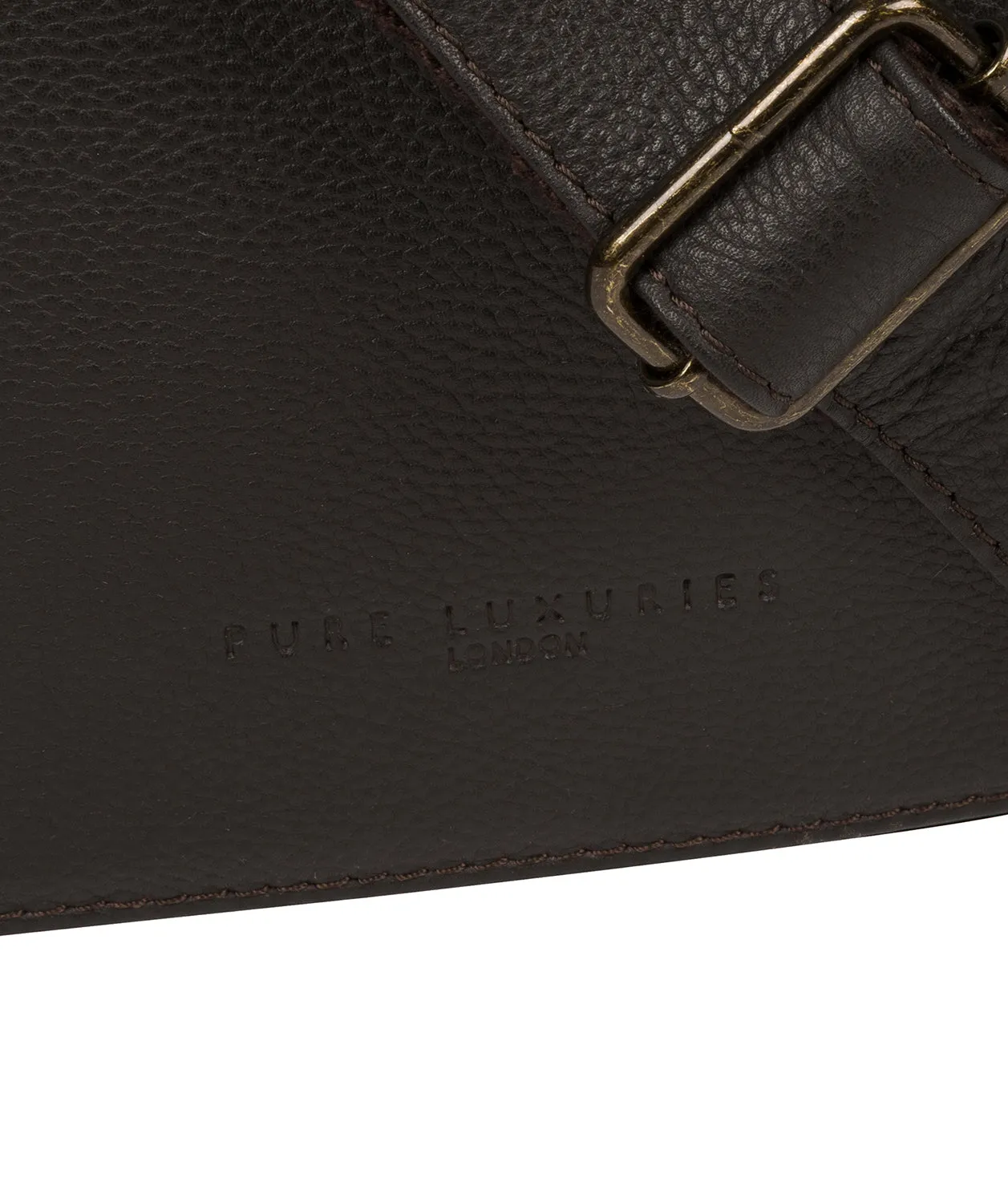 'Terence' Brown Leather Messenger Bag