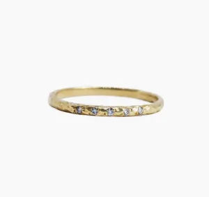 Textured Diamond Band