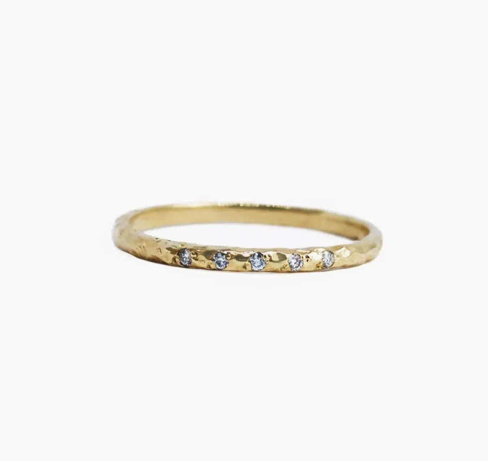 Textured Diamond Band