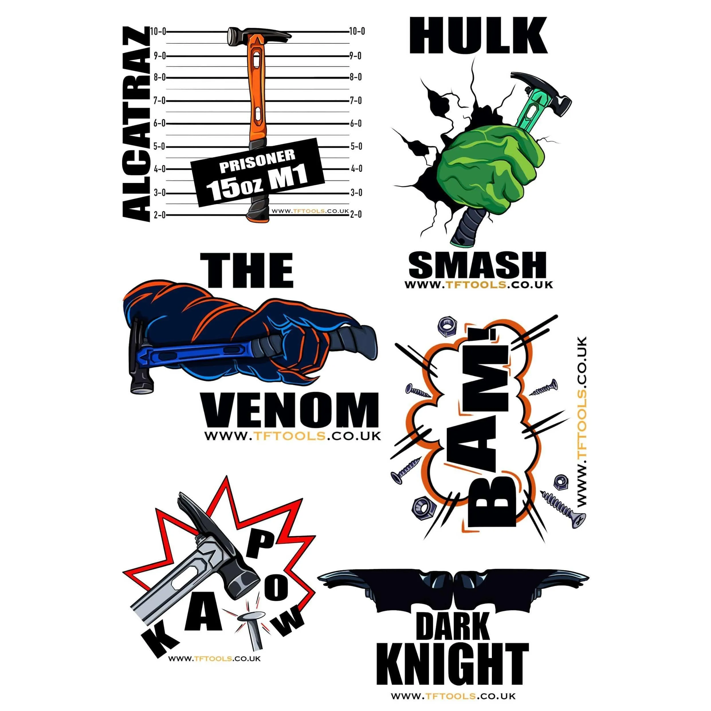 TF Tools | Eco Friendly Sticker sheets