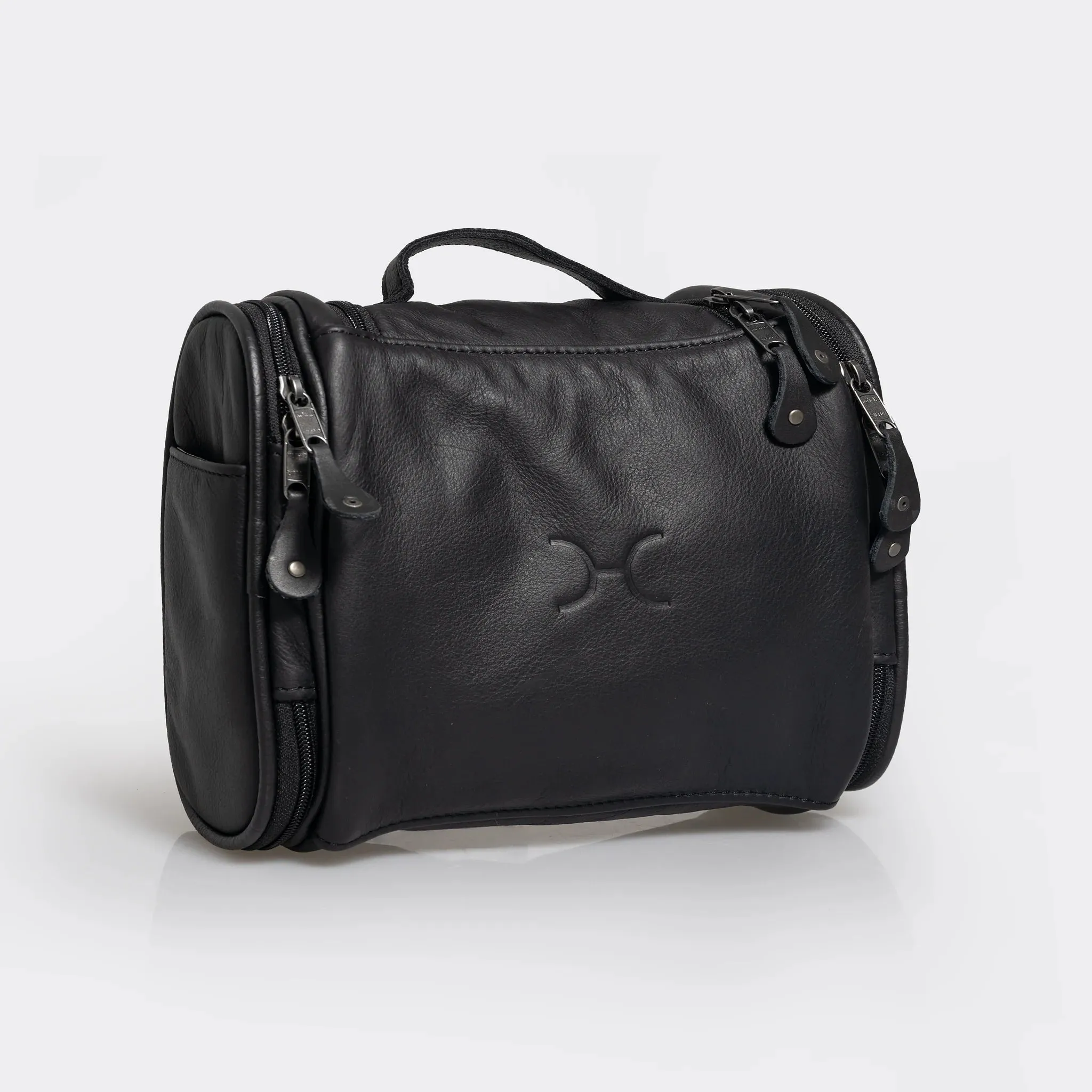 Thandana Leather Compact Travel Vanity Bag