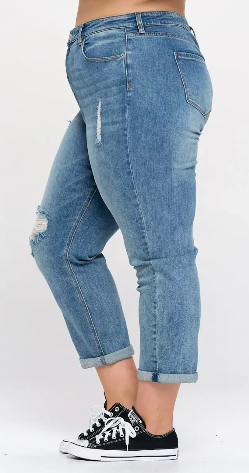 The Erin High Rise Mom Jean - PLUS