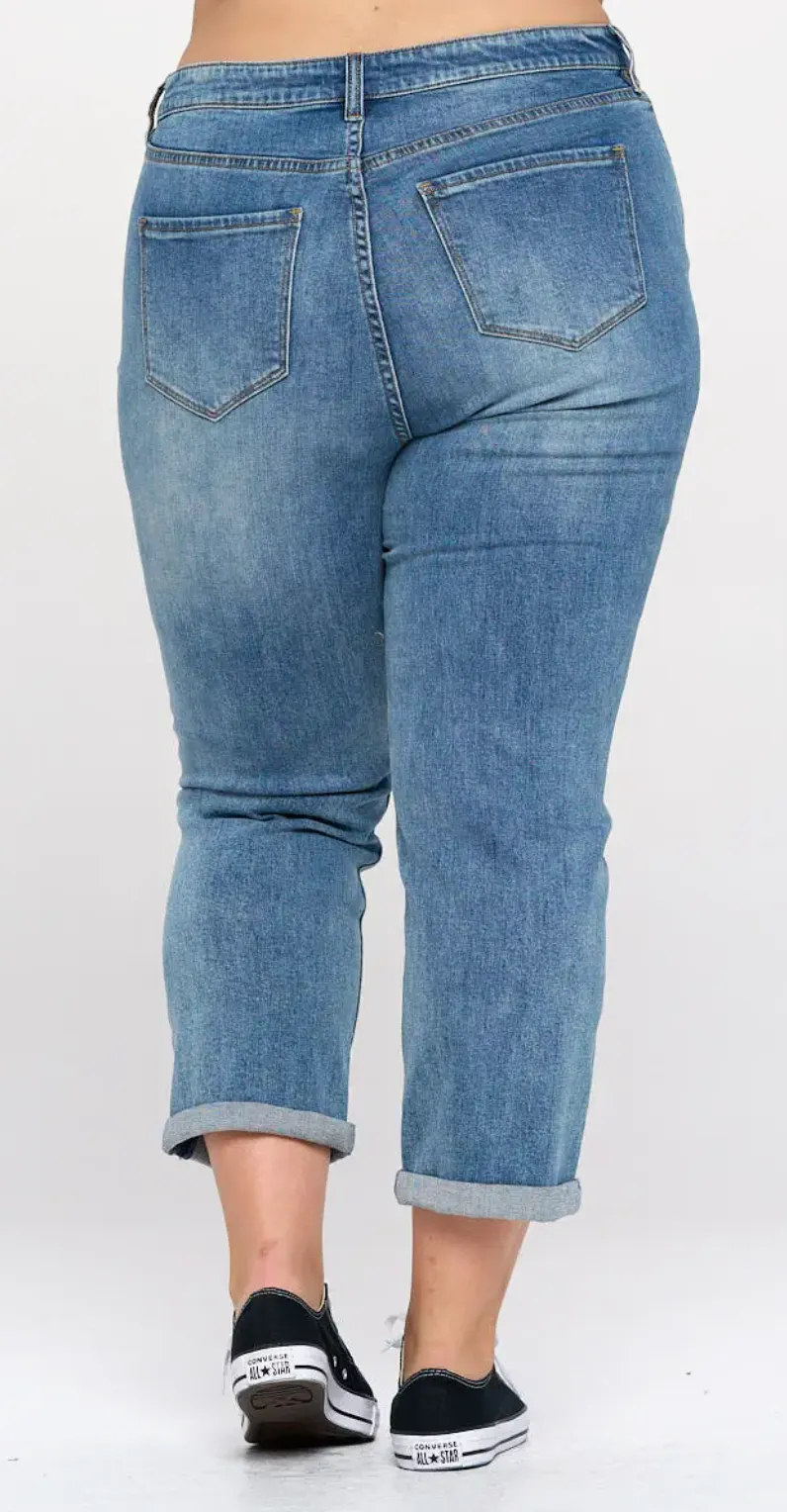 The Erin High Rise Mom Jean - PLUS