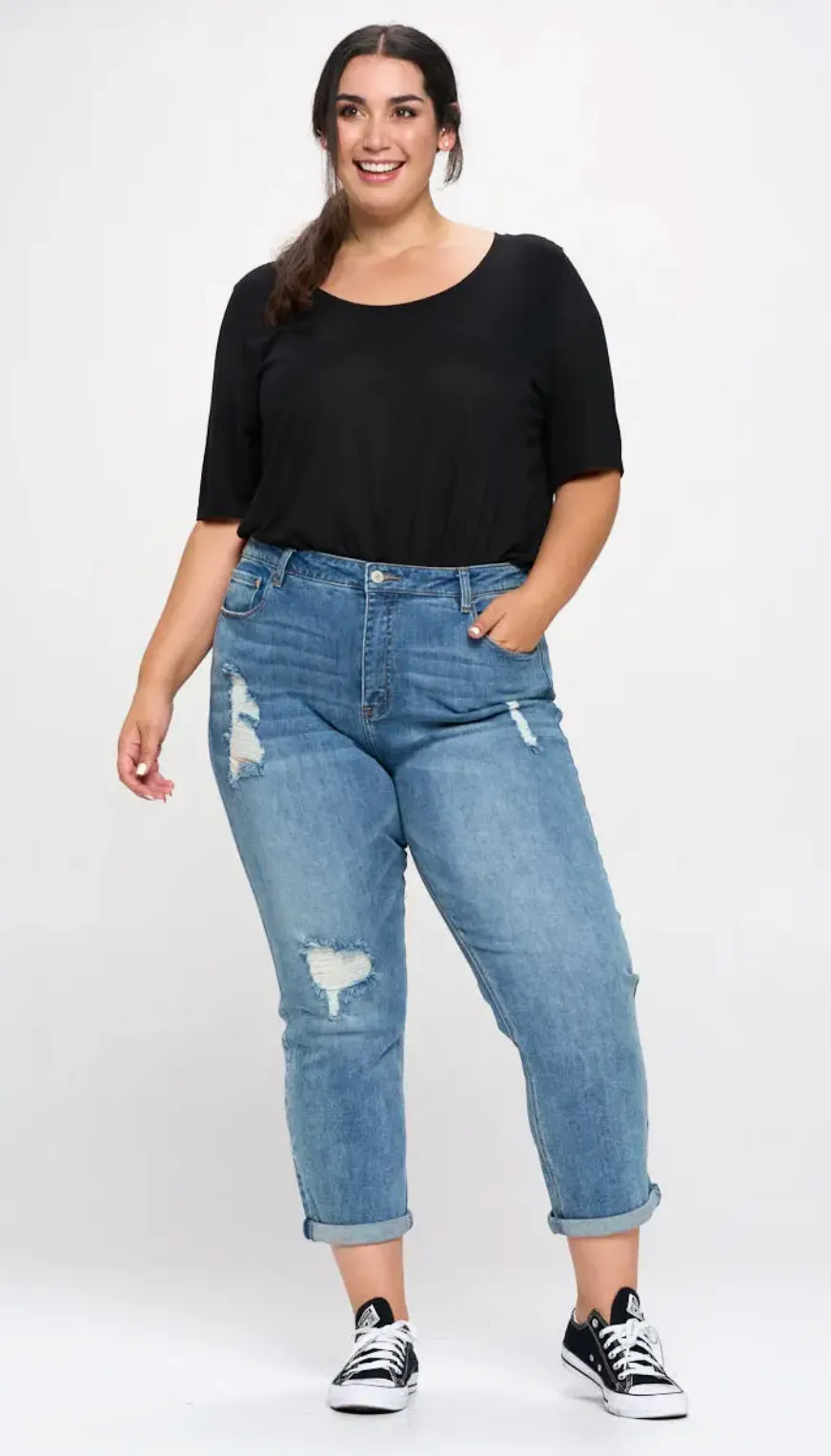 The Erin High Rise Mom Jean - PLUS