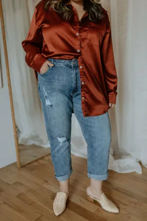 The Erin High Rise Mom Jean - PLUS