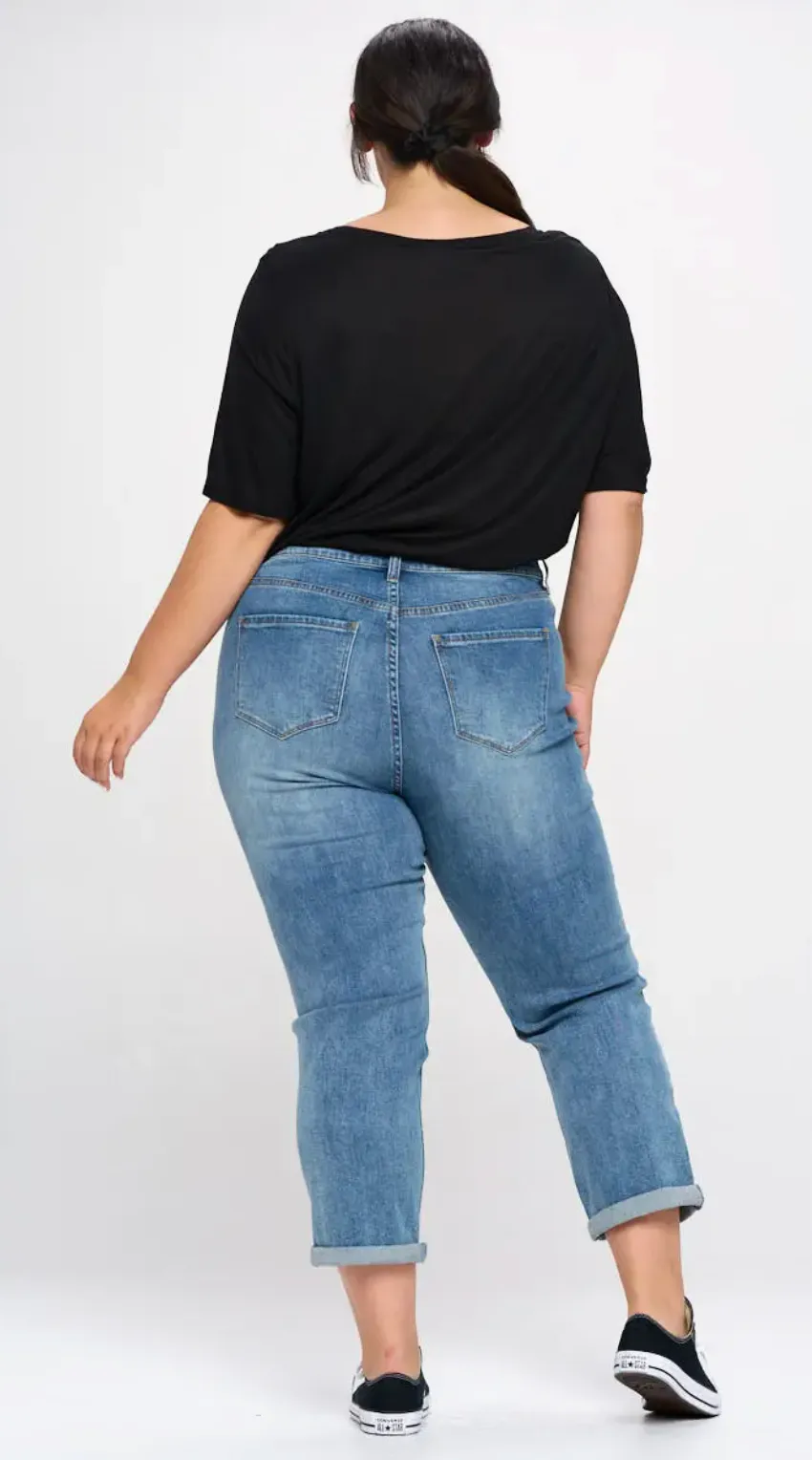 The Erin High Rise Mom Jean - PLUS