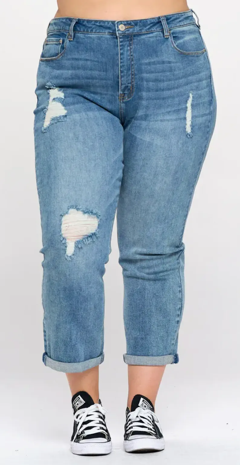 The Erin High Rise Mom Jean - PLUS