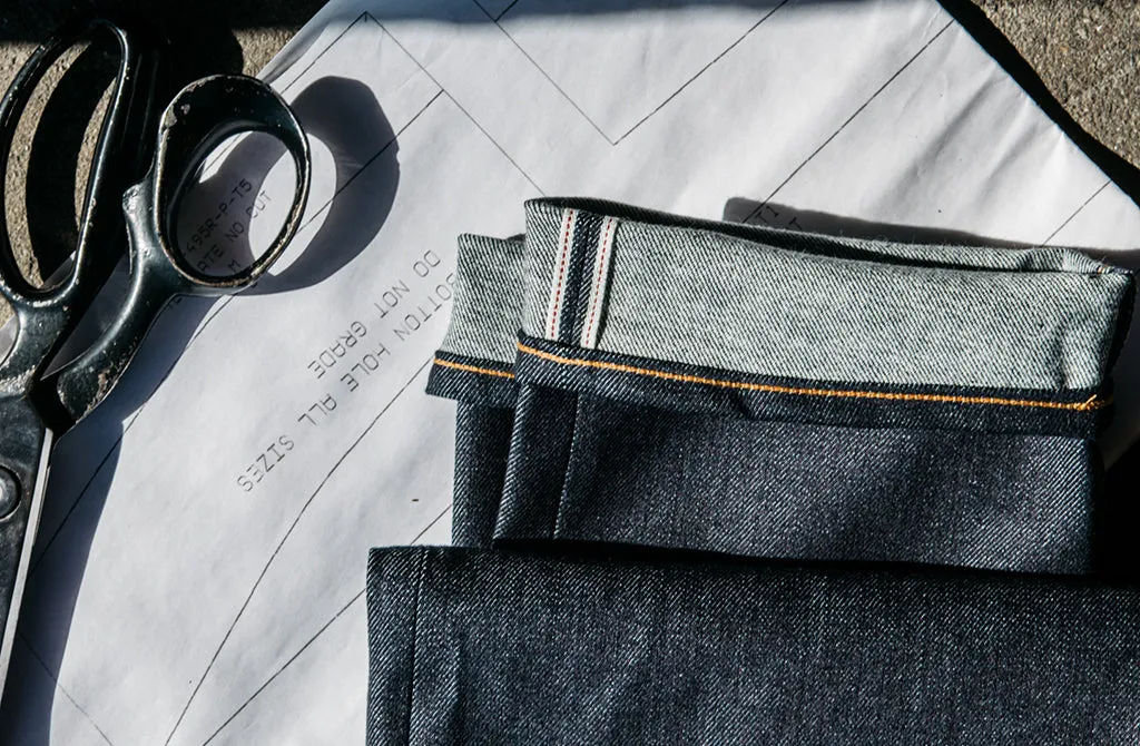 The Scissors Slim tapered- Indigo Raw 10.5oz Selvedge